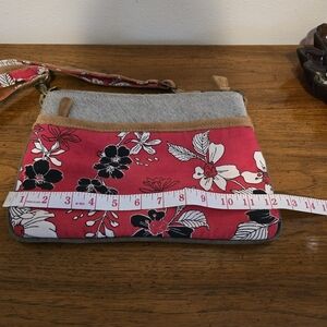 Myra Bag Pink and Gray Floral Crossbody